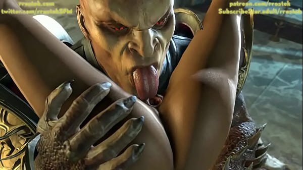 Shao Kahn does as he pleases with Jade 3D Animation